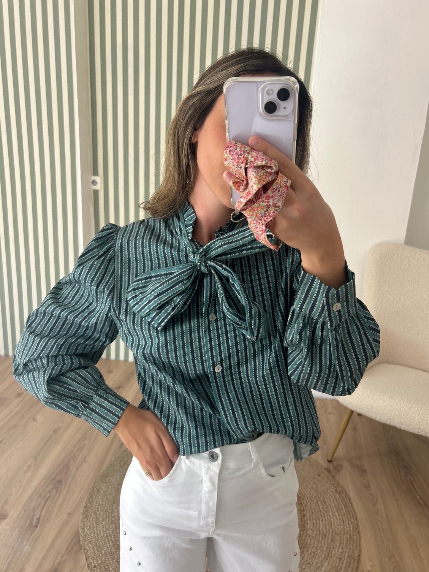 Blusa lazada estampada