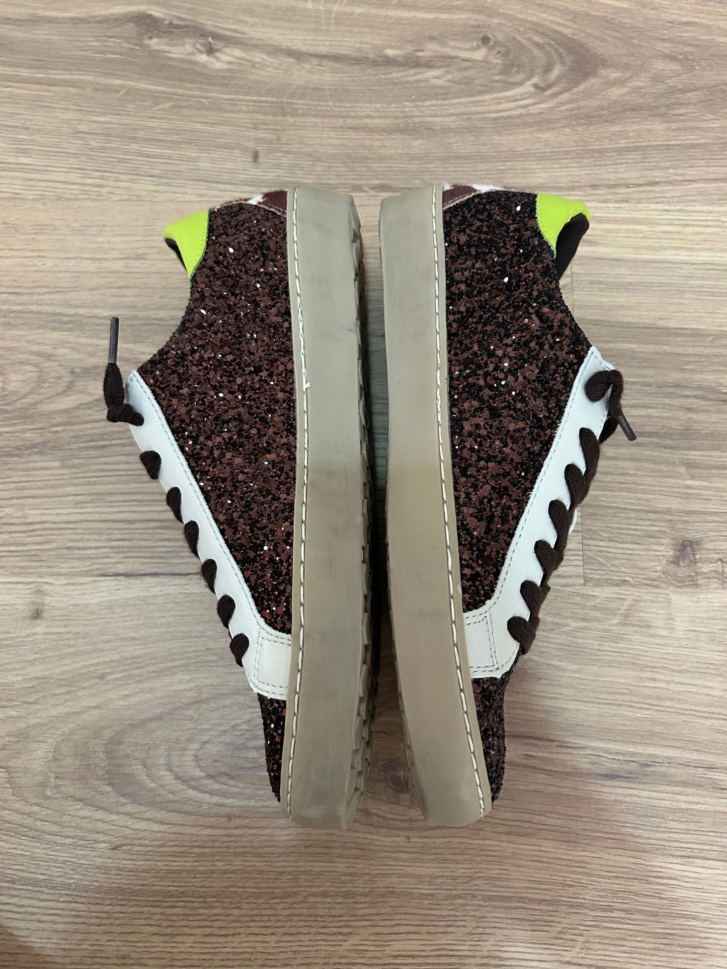 Zapatillas brillo vaca