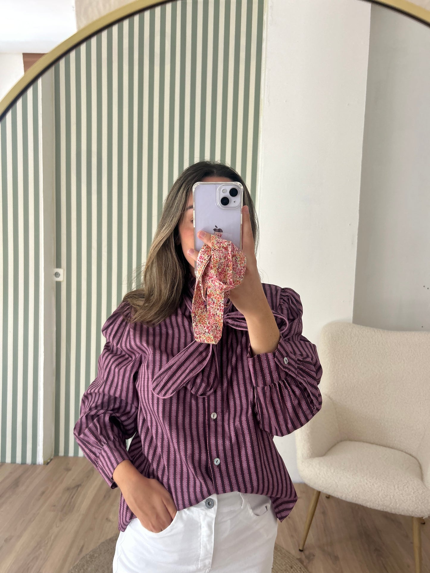 Blusa lazada estampada