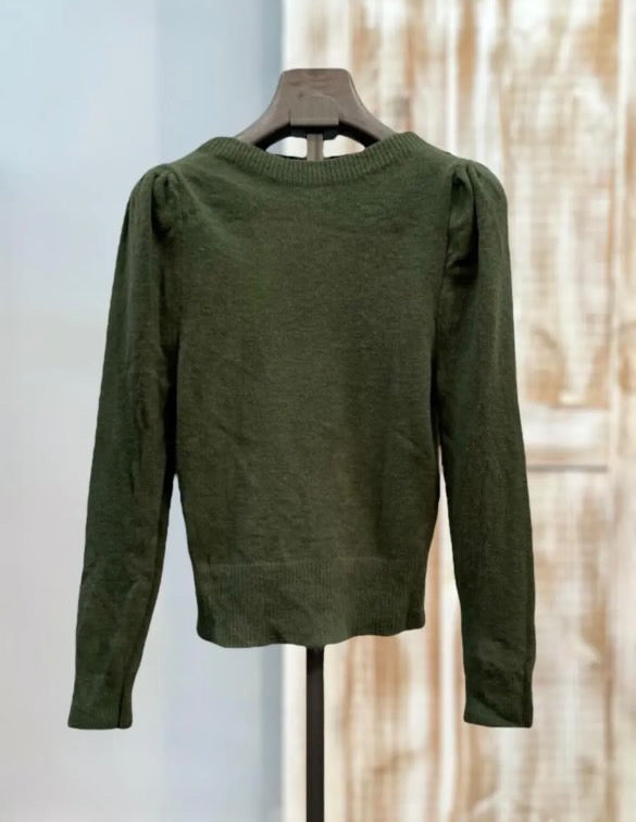 Jersey manga abullonada verde