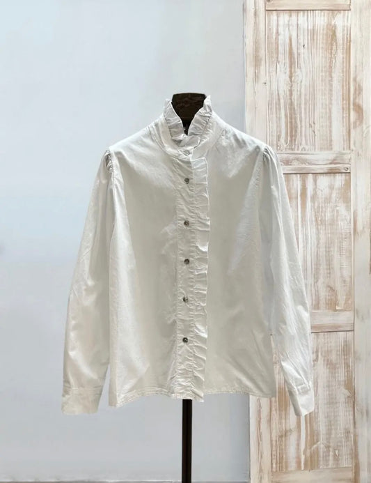 Camisa blanca volante