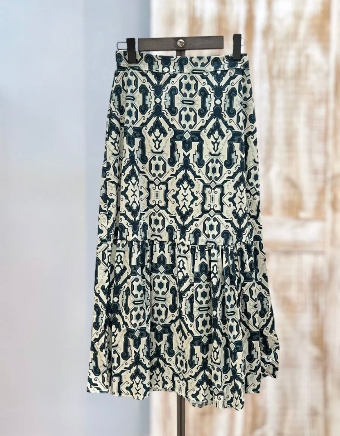 Falda larga estampada