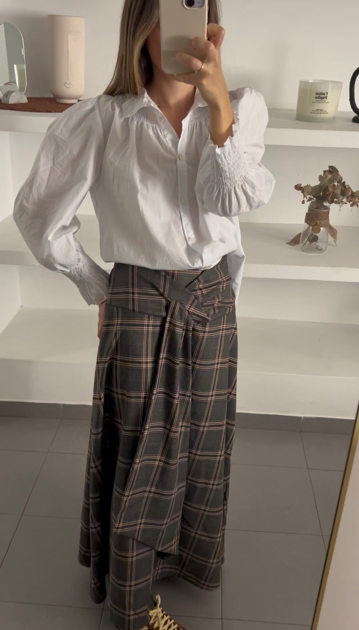 Falda cuadros