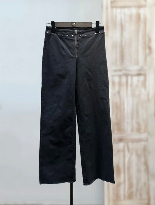 Pantalón negro cremallera