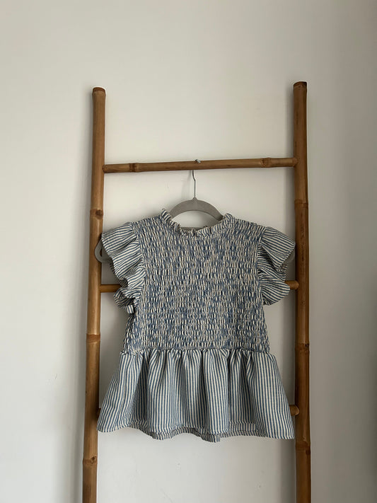 Blusa azul rayas