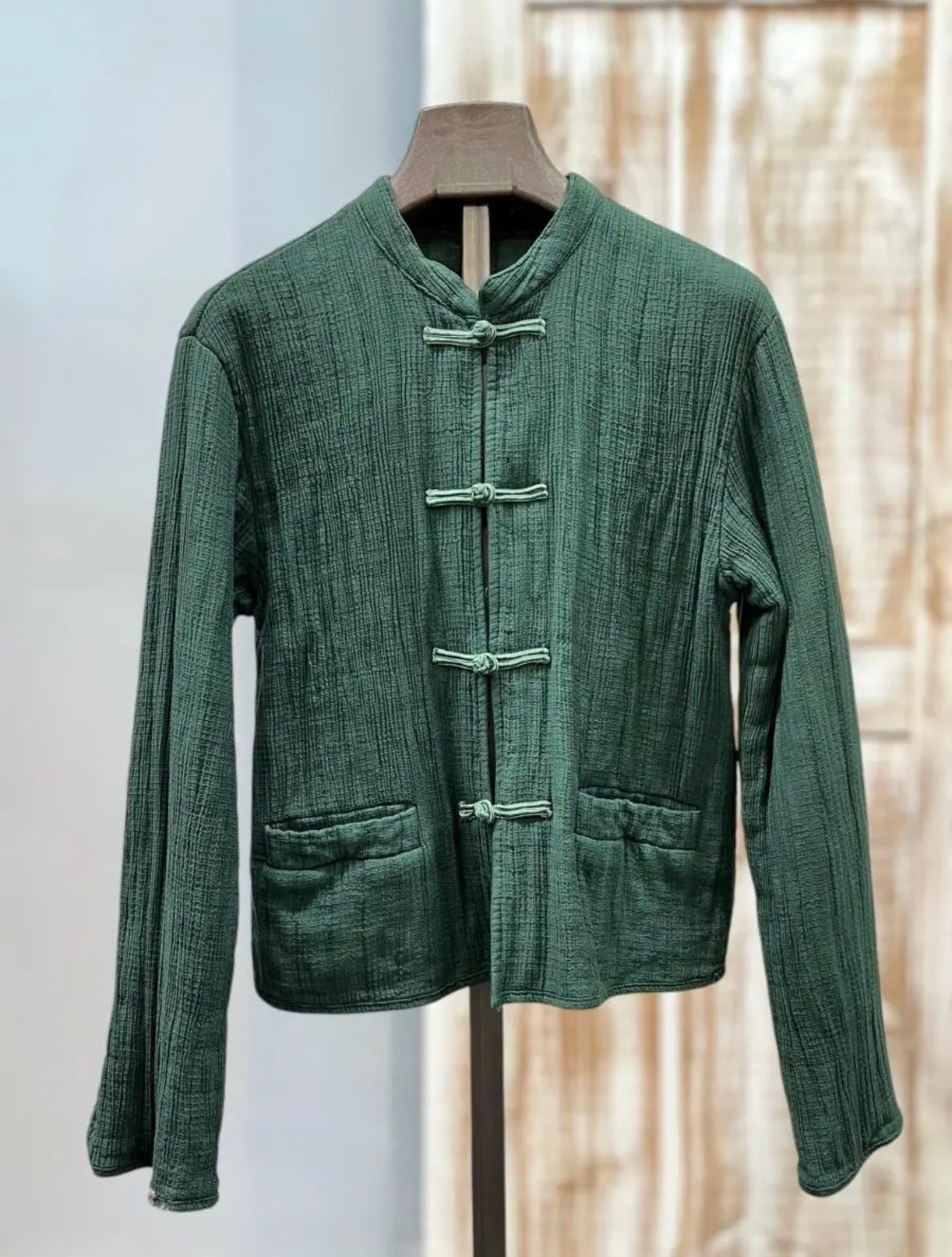 Chaqueta acolchada verde