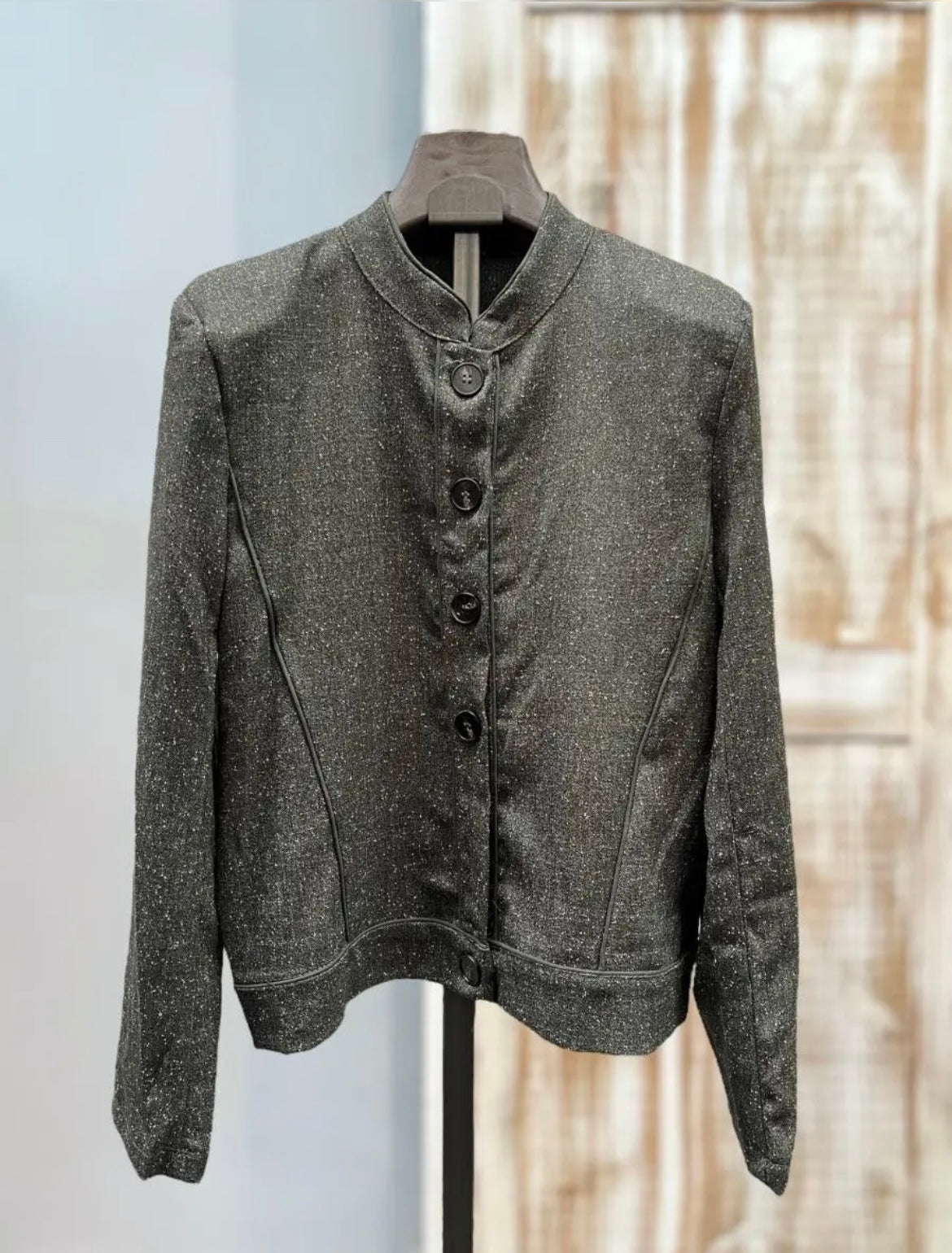 Chaqueta bomber brillo