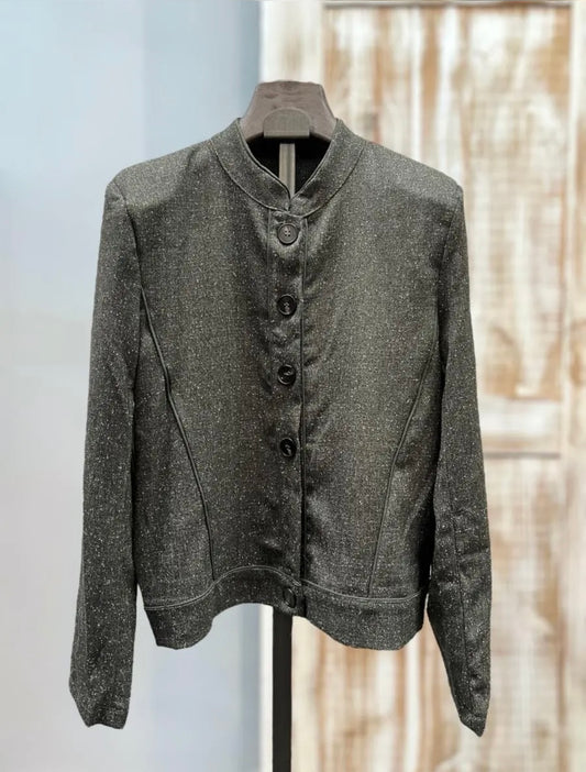 Chaqueta bomber brillo