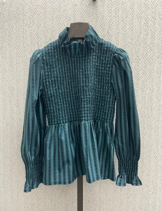 Blusa fruncida estampada