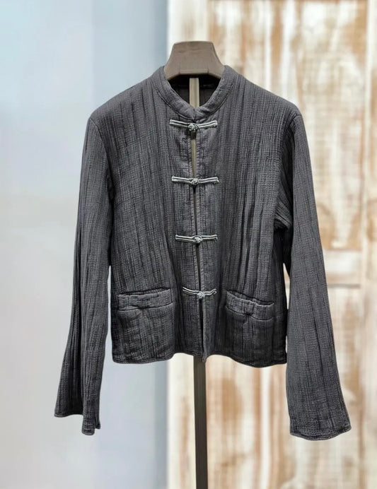 Chaqueta acolchada gris