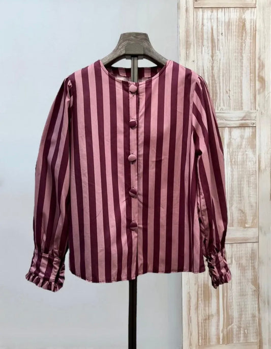 Camisa abotonada rayas
