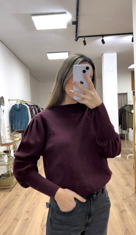 Jersey buganvilla manga abullonada