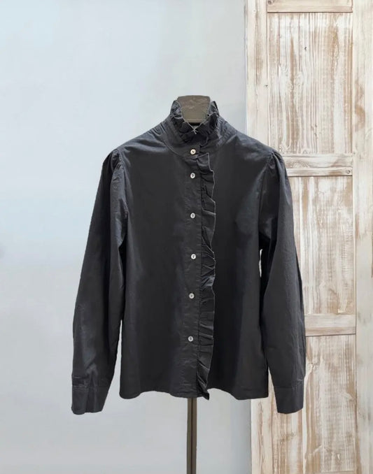 Camisa gris volante