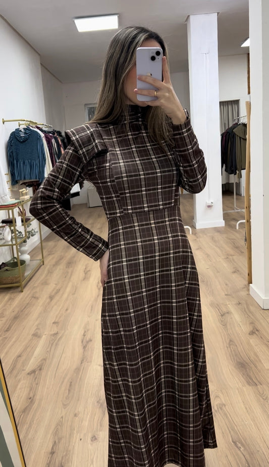 Vestido cuadros 2 colores