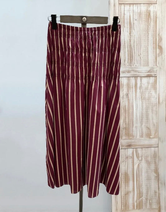 Falda buganvilla rayas