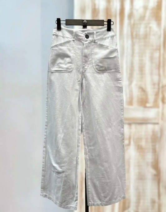 Pantalón blanco bolsillos